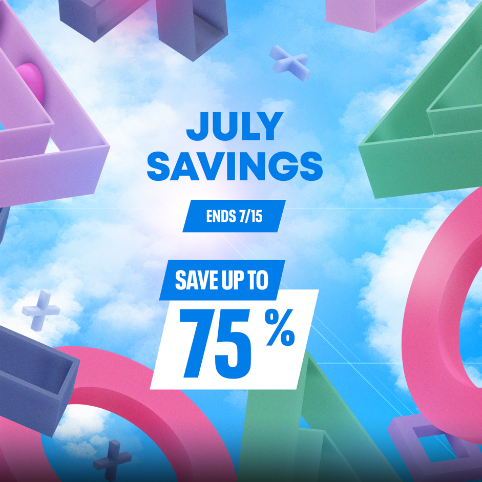Playstation JULY SAVINGS - PS4/PS5